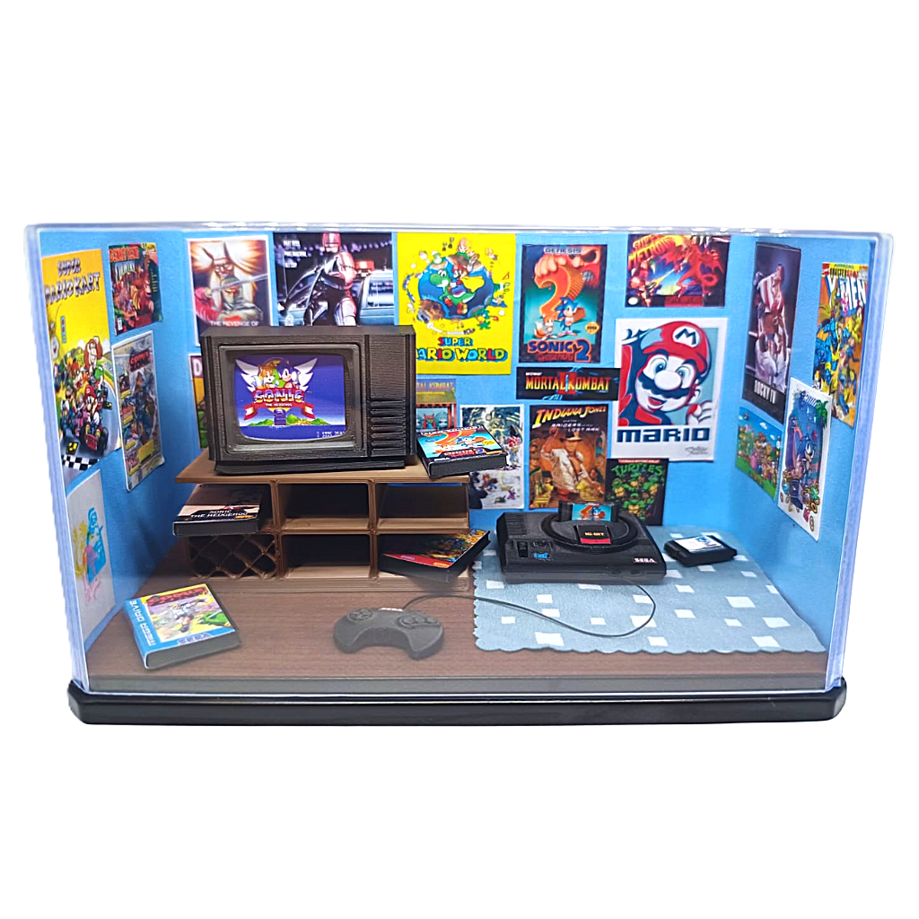 Diorama Quarto Anos 90 Mega Drive 1