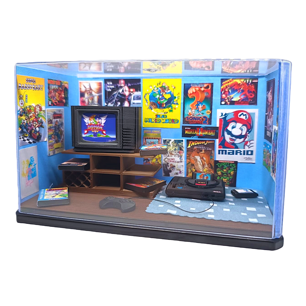 Diorama Quarto Anos 90 Mega Drive 1