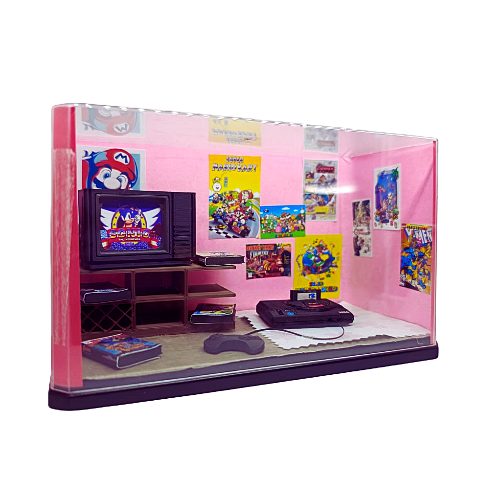 Diorama Quarto Anos 90 Mega Drive 1