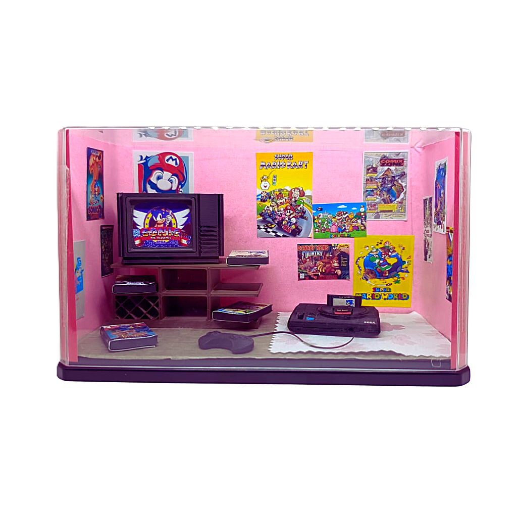 Diorama Quarto Anos 90 Mega Drive 1