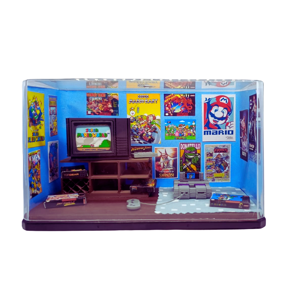 Diorama Quarto Anos 90 Super Nintendo