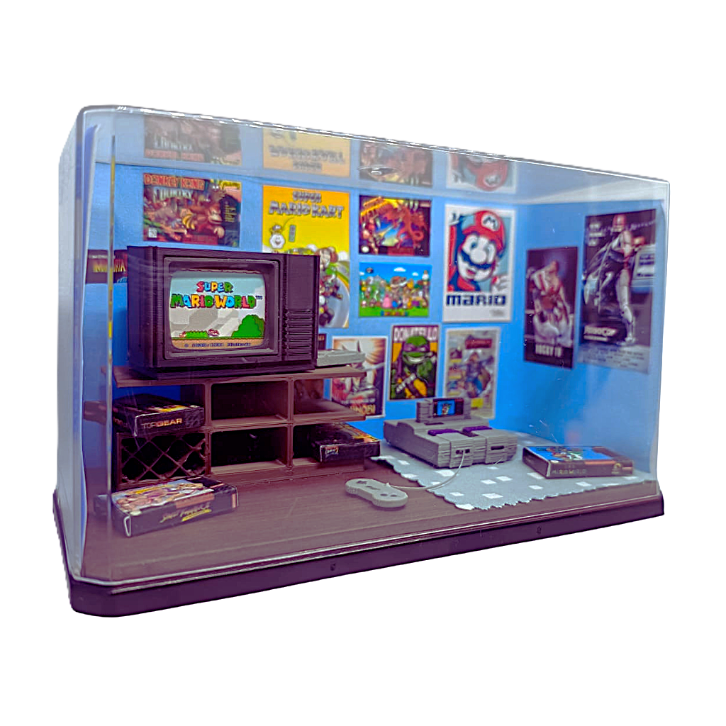 Diorama Quarto Anos 90 Super Nintendo