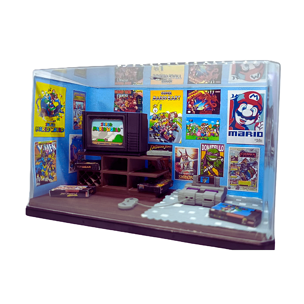 Diorama Quarto Anos 90 Super Nintendo