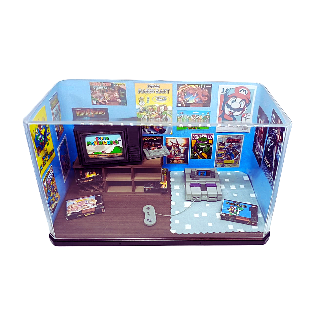 Diorama Quarto Anos 90 Super Nintendo