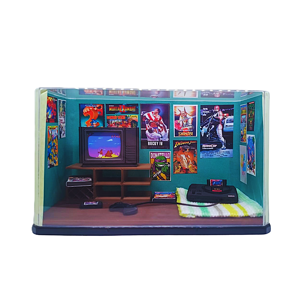 Diorama Quarto Anos 90 Mega Drive 1