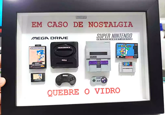 Quadro - Em Caso de Nostalgia Quebre o Vidro