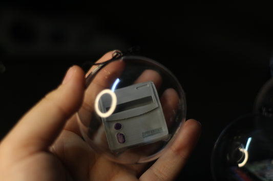 Bola de Natal Gamer - SNES Baby - Super Nintendo Bbay