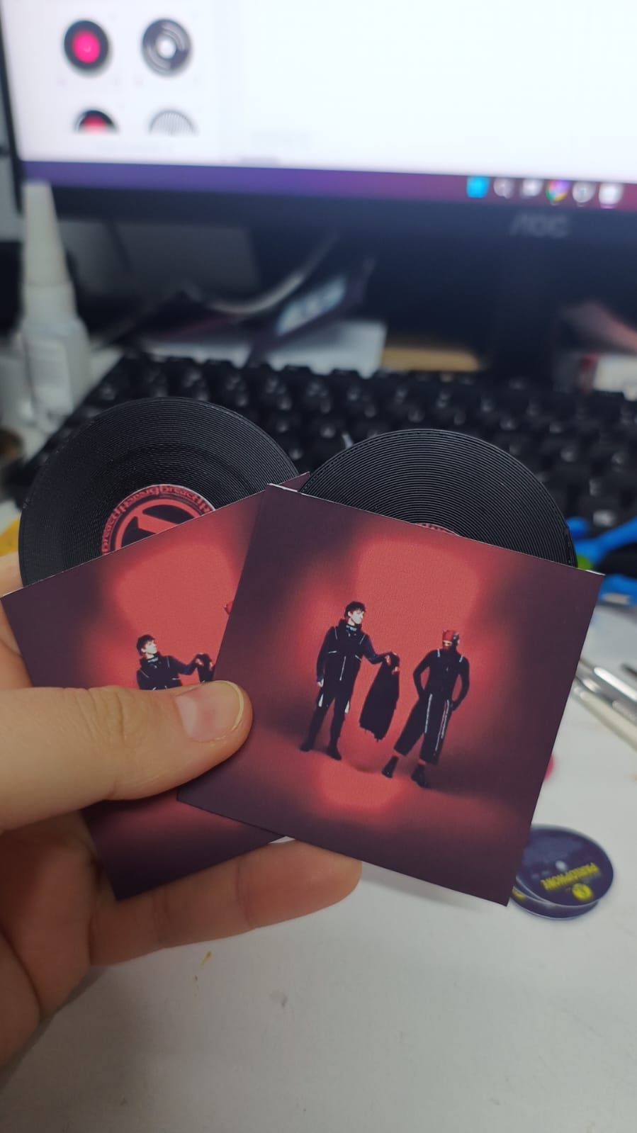Imã - Mini Vinil 3D