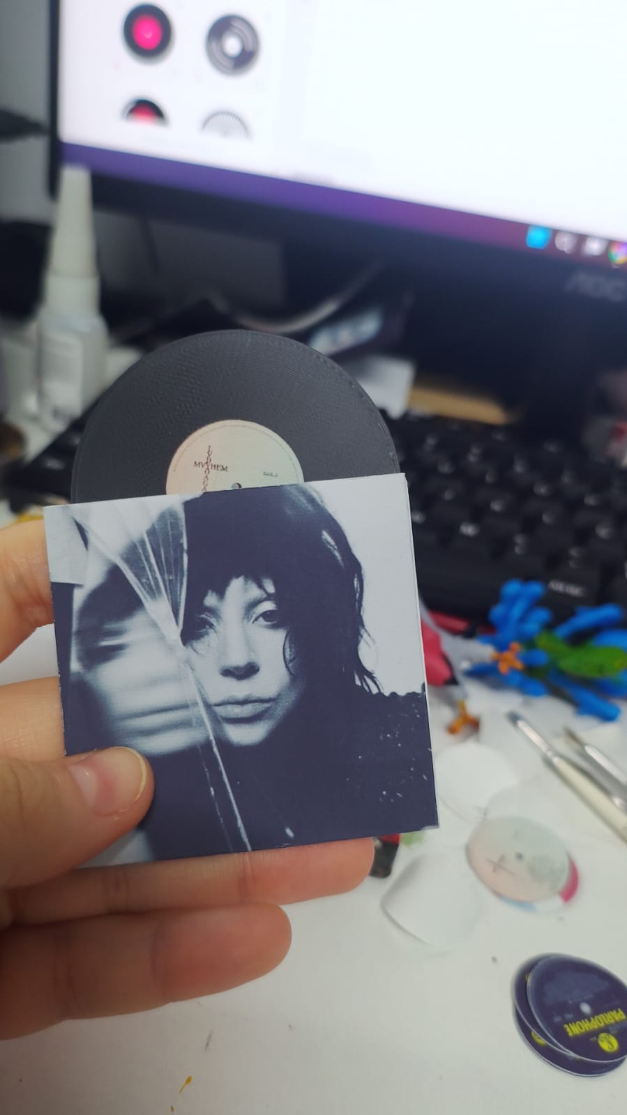 Imã - Mini Vinil 3D