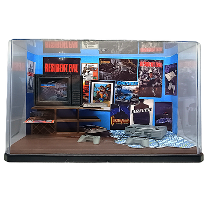 Diorama Quarto Anos 90  Playstation 1 FAT