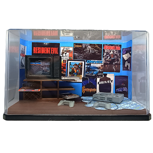 Diorama Quarto Anos 90  Playstation 1 FAT