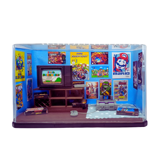 Diorama Quarto Anos 90 Super Nintendo