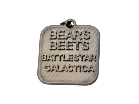 Chaveiro Bears, Beets, Battlestar Galactica