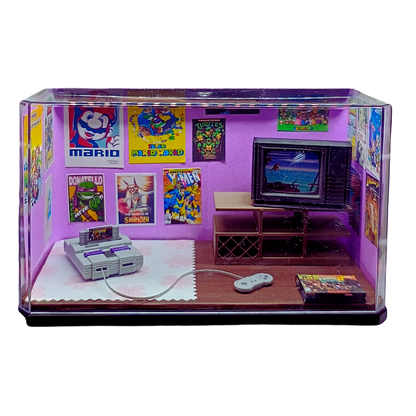 Diorama Quarto Anos 90 Super Nintendo