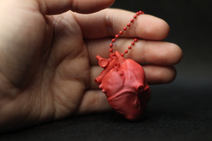 Chaveiro Coração Anatômico 3D